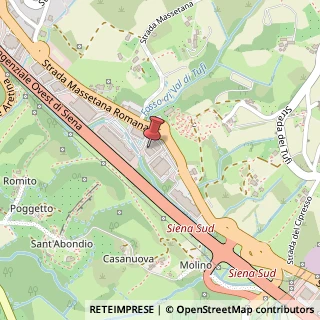 Mappa Strada Massetana Romana, 54, 53100 Siena, Siena (Toscana)