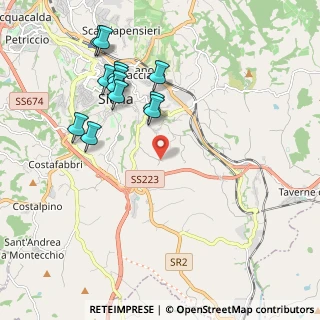 Mappa Via delle Luglie, 53100 Siena SI, Italia (2.165)