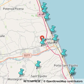 Mappa Viale Sabatucci, 62012 Civitanova Marche MC, Italia (5.62364)