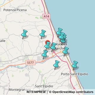 Mappa Viale Sabatucci, 62012 Civitanova Marche MC, Italia (3.0125)