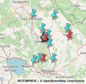 Mappa Via Rodolfo Morandi, 06019 Umbertide PG, Italia (8.1045)