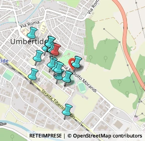 Mappa Via Rodolfo Morandi, 06019 Umbertide PG, Italia (0.3685)