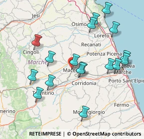 Mappa Corso Camillo Benso Conte di Cavour, 62100 Macerata MC, Italia (16.98059)