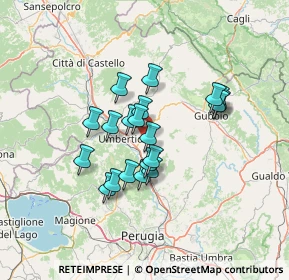 Mappa Frazione, 06024 Gubbio PG, Italia (10.9465)