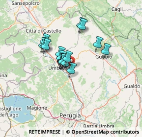 Mappa Frazione, 06024 Gubbio PG, Italia (9.37556)