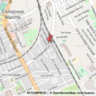 Mappa Via Indipendenza, 29, 62012 Civitanova Marche, Macerata (Marche)