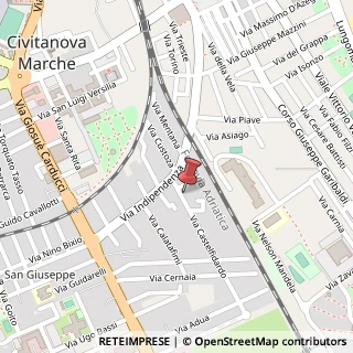 Mappa Via Castelfidardo, 24, 62012 Civitanova Marche, Macerata (Marche)