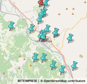 Mappa Via delle Fosse Ardeatine, 06019 Umbertide PG, Italia (4.0625)
