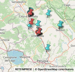 Mappa Via delle Fosse Ardeatine, 06019 Umbertide PG, Italia (12.346)