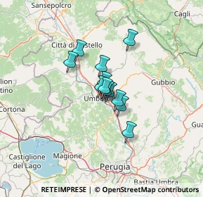 Mappa Via delle Fosse Ardeatine, 06019 Umbertide PG, Italia (7.2175)