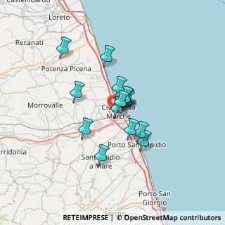 Mappa Via Foscolo, 62012 Civitanova Marche MC, Italia (4.70733)