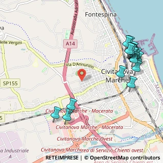 Mappa Via Foscolo, 62012 Civitanova Marche MC, Italia (1.38)