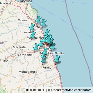 Mappa Via Foscolo, 62012 Civitanova Marche MC, Italia (8.70316)