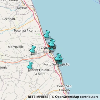 Mappa Via Francesco Baracca, 62012 Civitanova Marche MC, Italia (4.26909)