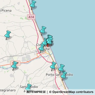 Mappa Via Francesco Baracca, 62012 Civitanova Marche MC, Italia (4.02071)