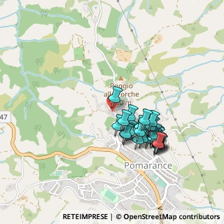 Mappa Via Cristoforo Colombo, 56045 Pomarance PI, Italia (0.425)
