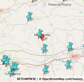 Mappa Via J.F. Kennedy, 62010 Morrovalle MC, Italia (7.274)