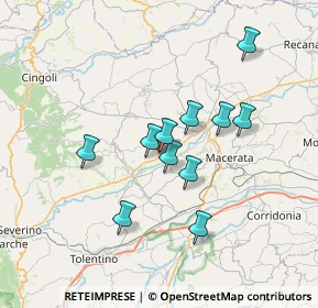 Mappa Contrada Chiaravalle, 62010 Treia MC, Italia (5.94273)