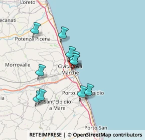 Mappa Via Piave, 62012 Civitanova Marche MC, Italia (5.98273)