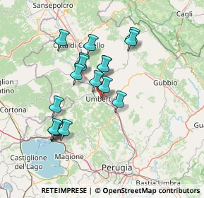 Mappa Via Ruggero Cane Ranieri, 06019 Umbertide PG, Italia (13.36167)