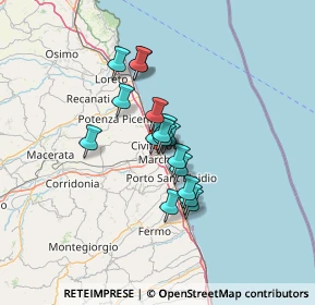 Mappa Piazza S. Domenico Savio, 62012 Civitanova Marche MC, Italia (8.97941)