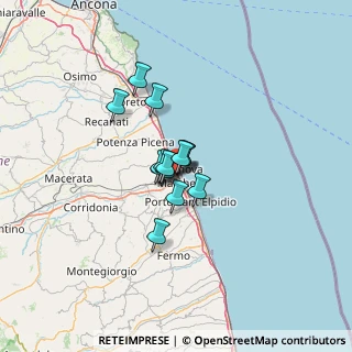 Mappa Viale Santa Rita, 62012 Civitanova Marche MC, Italia (7.38231)