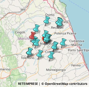 Mappa SP 77, 62100 Macerata MC, Italia (9.3465)