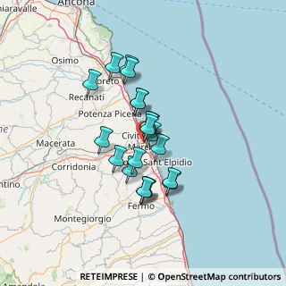 Mappa Via Quarto, 62012 Civitanova Marche MC, Italia (10.3475)