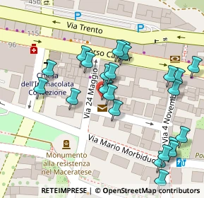 Mappa Via Filippo Corridoni, 62100 Macerata MC, Italia (0.05769)