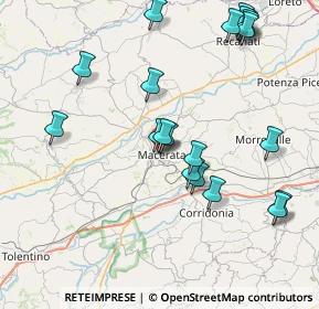 Mappa Viale Giacomo Leopardi, 62100 Macerata MC, Italia (9.073)