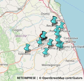 Mappa Viale Giacomo Leopardi, 62100 Macerata MC, Italia (9.361)
