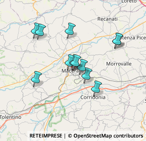 Mappa Via Don Giovanni Minzoni, 62100 Macerata MC, Italia (6.07583)