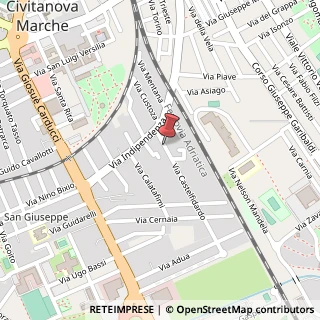 Mappa Via Castelfidardo,  14, 62012 Civitanova Marche, Macerata (Marche)