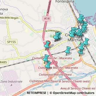 Mappa Via Costa Martina, 62012 Costamartina MC, Italia (1.212)