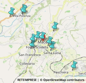 Mappa Via G. Mario Crescimbeni, 62100 Macerata MC, Italia (1.86455)
