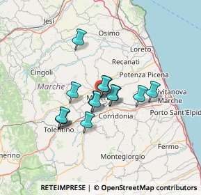 Mappa PIAZZA XXX APRILE, 62100 Macerata MC, Italia (9.87357)