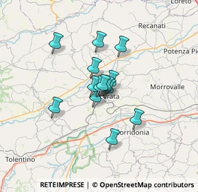 Mappa Via Mario Morbiducci, 62100 Macerata MC, Italia (4.27857)