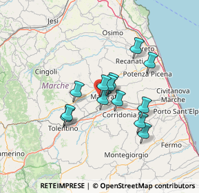 Mappa Borgo Santa Croce, 62100 Macerata MC, Italia (10.92308)