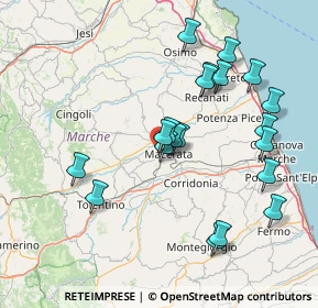 Mappa Borgo Santa Croce, 62100 Macerata MC, Italia (15.661)