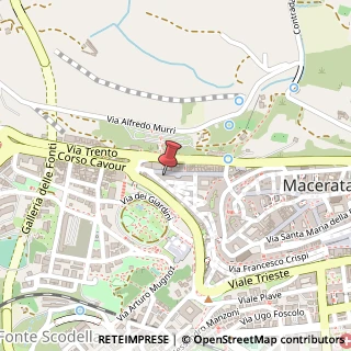 Mappa Via Giuseppe Garibaldi,  101, 62100 Macerata, Macerata (Marche)