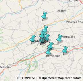 Mappa Galleria del Commercio, 62100 Macerata MC, Italia (3.83154)