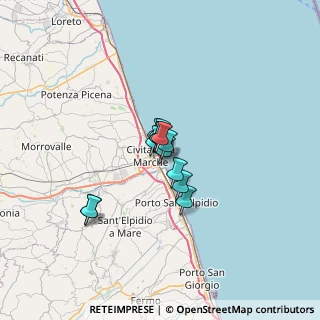 Mappa Via Pasubio, 62012 Civitanova Marche MC, Italia (3.43077)
