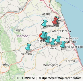 Mappa Viale Martiri della Libertà, 62100 Macerata MC, Italia (10.30545)