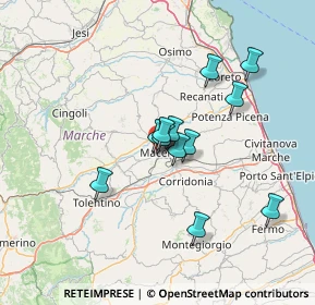 Mappa Viale Martiri della Libertà, 62100 Macerata MC, Italia (11.0675)