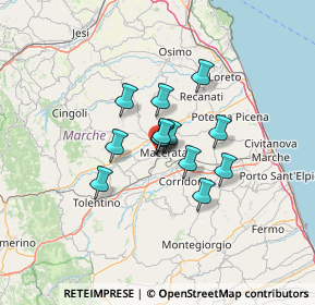 Mappa Viale Martiri della Libertà, 62100 Macerata MC, Italia (8.43077)