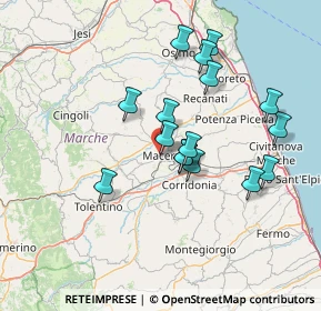 Mappa Viale Martiri della Libertà, 62100 Macerata MC, Italia (13.2025)