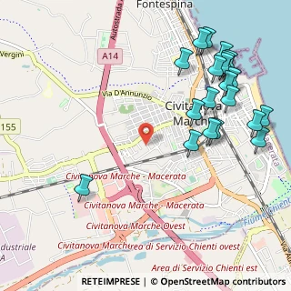 Mappa Via Salvatore Quasimodo, 62012 Civitanova Marche MC, Italia (1.34)
