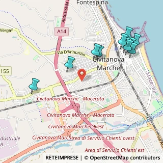 Mappa Via Salvatore Quasimodo, 62012 Civitanova Marche MC, Italia (1.23545)
