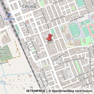 Mappa Via Pietro Gori, 2, 57023 Cecina, Livorno (Toscana)