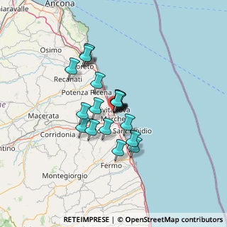 Mappa Via Alessandro Volta, 62012 Civitanova Marche MC, Italia (9.192)